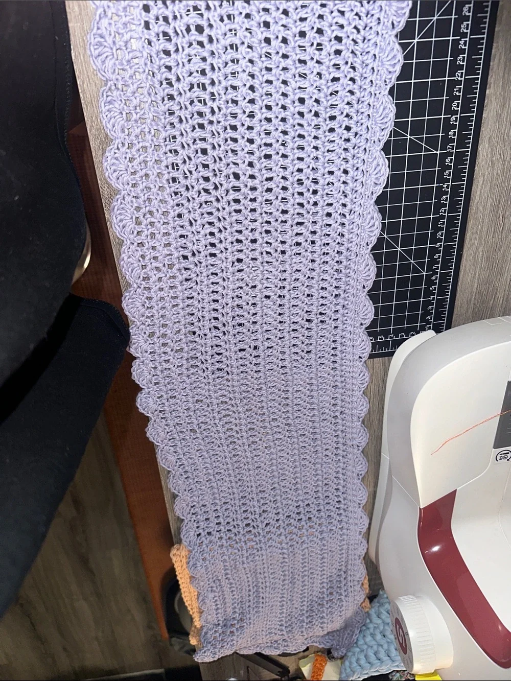 Crochet doilies Lavender and Peach
